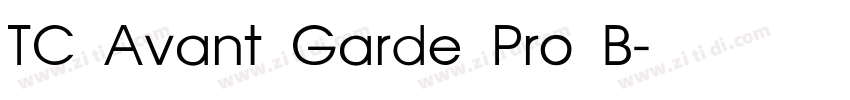 TC Avant Garde Pro B字体转换